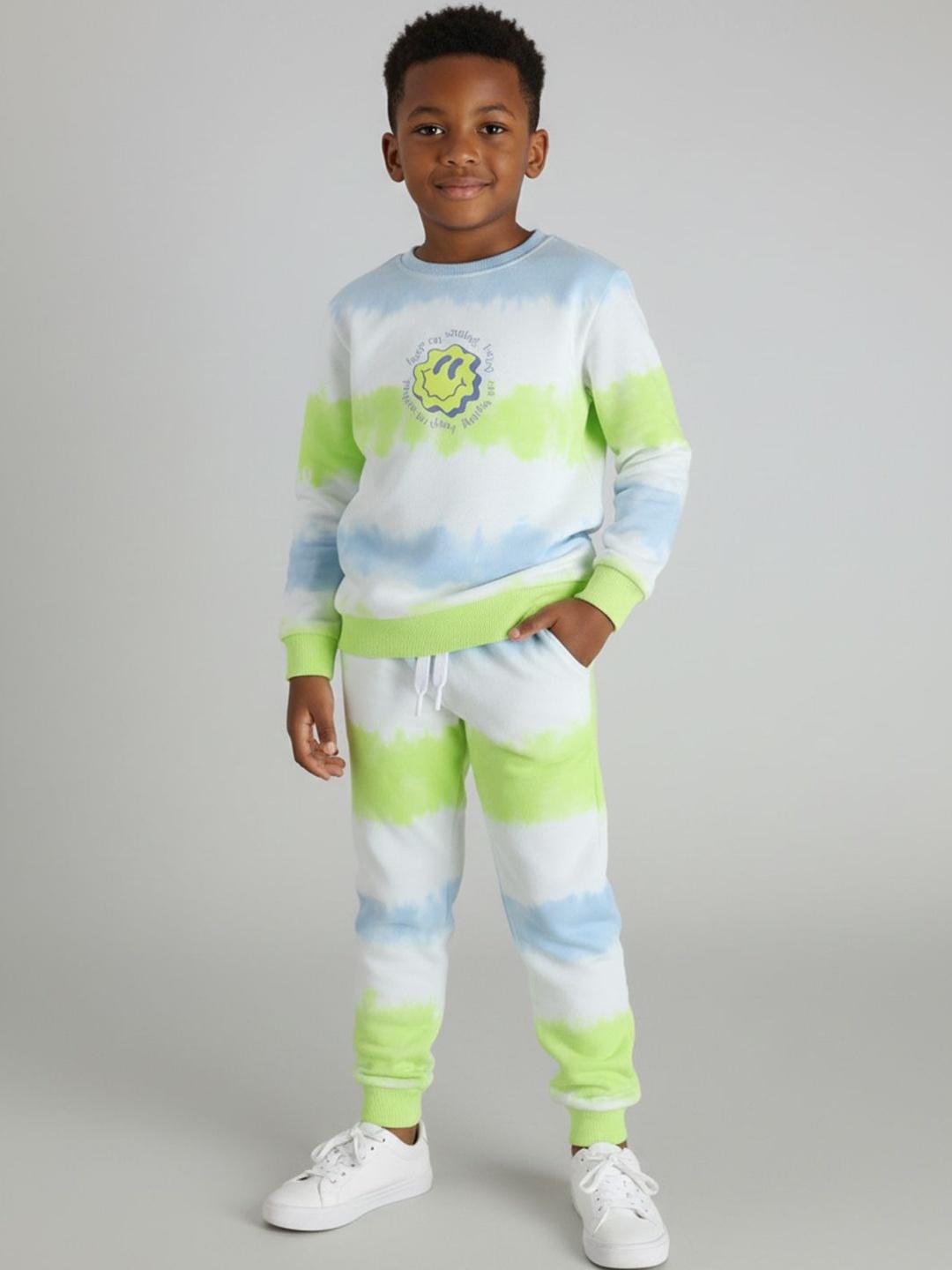 Buy Polka Tots Unisex Kids Tie Dye Sweatshirt With Joggers -  - Apparel for Unisex Kids