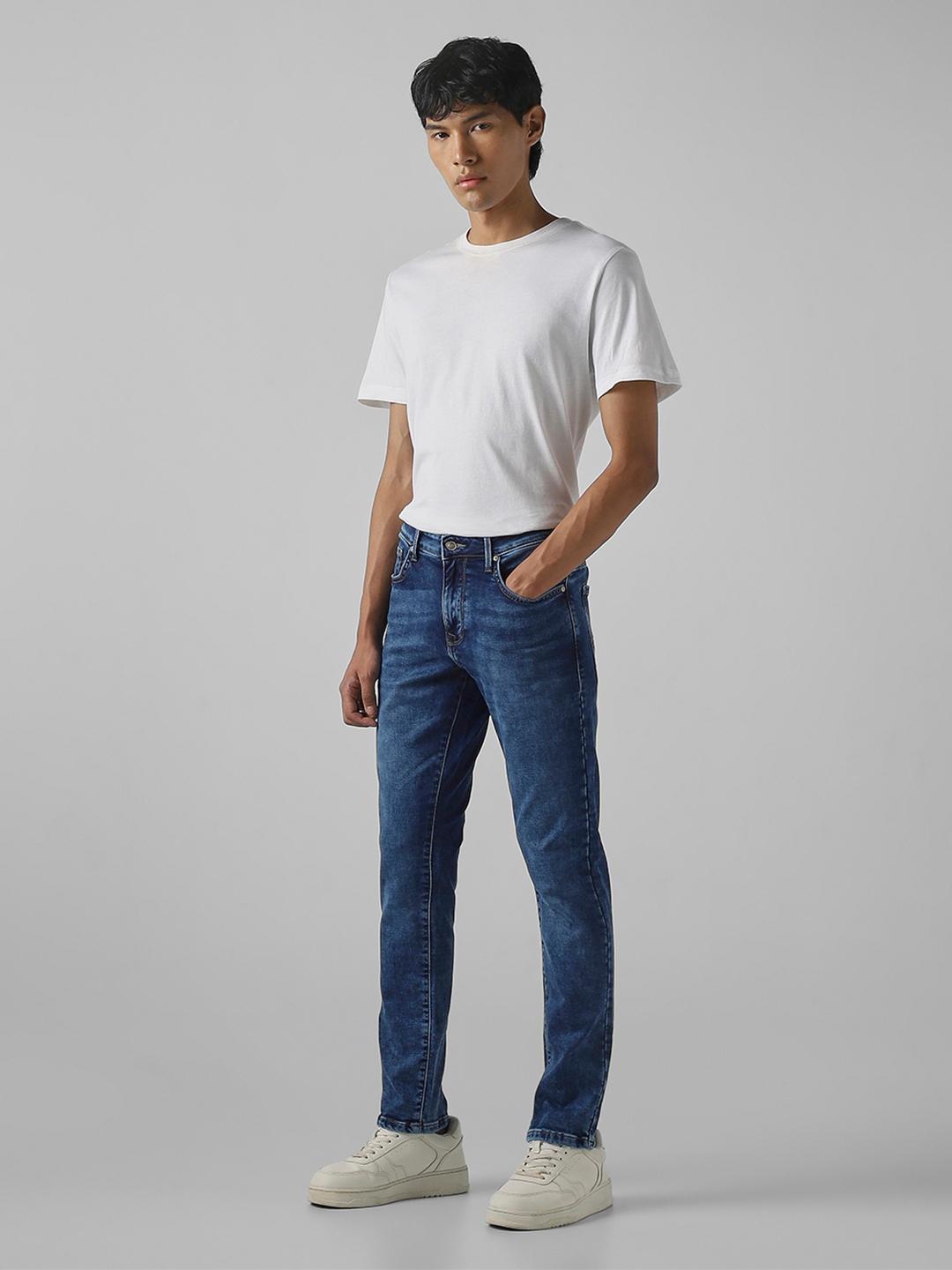 Mufti Men Skinny Fit Light Fade Stretchable Jeans