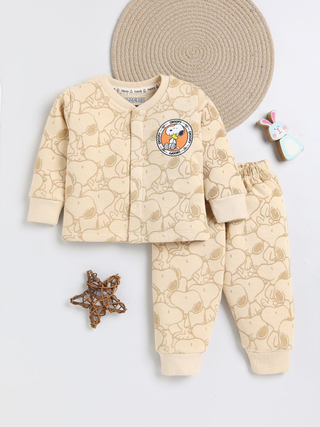 Buy YK X Tinyo Girls Printed T Shirt With Pyjamas -  - Apparel for Girls