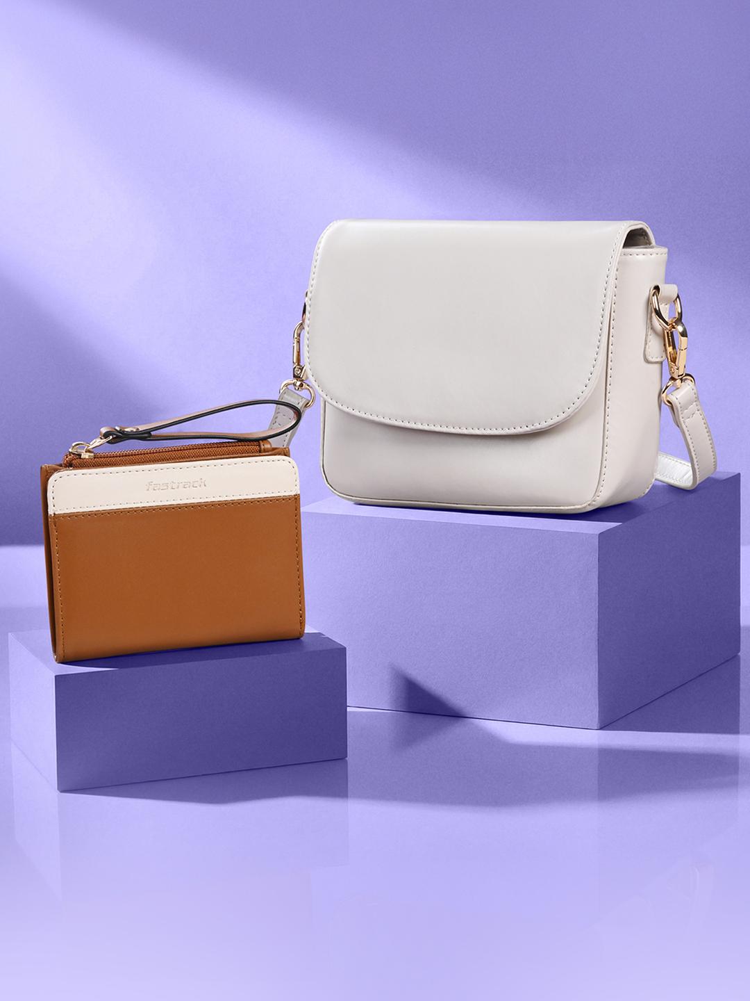 Buy Fastrack Women Wallet & Bag Style Duo Accessory Gift Set Comes With ...