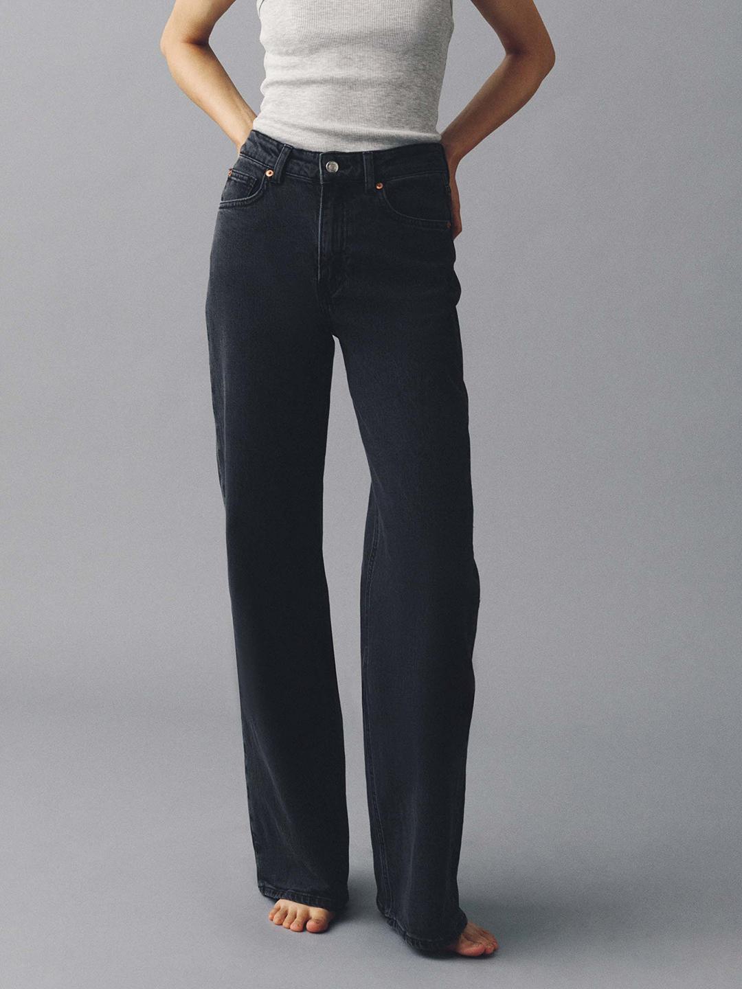 H&M Wide High Jeans