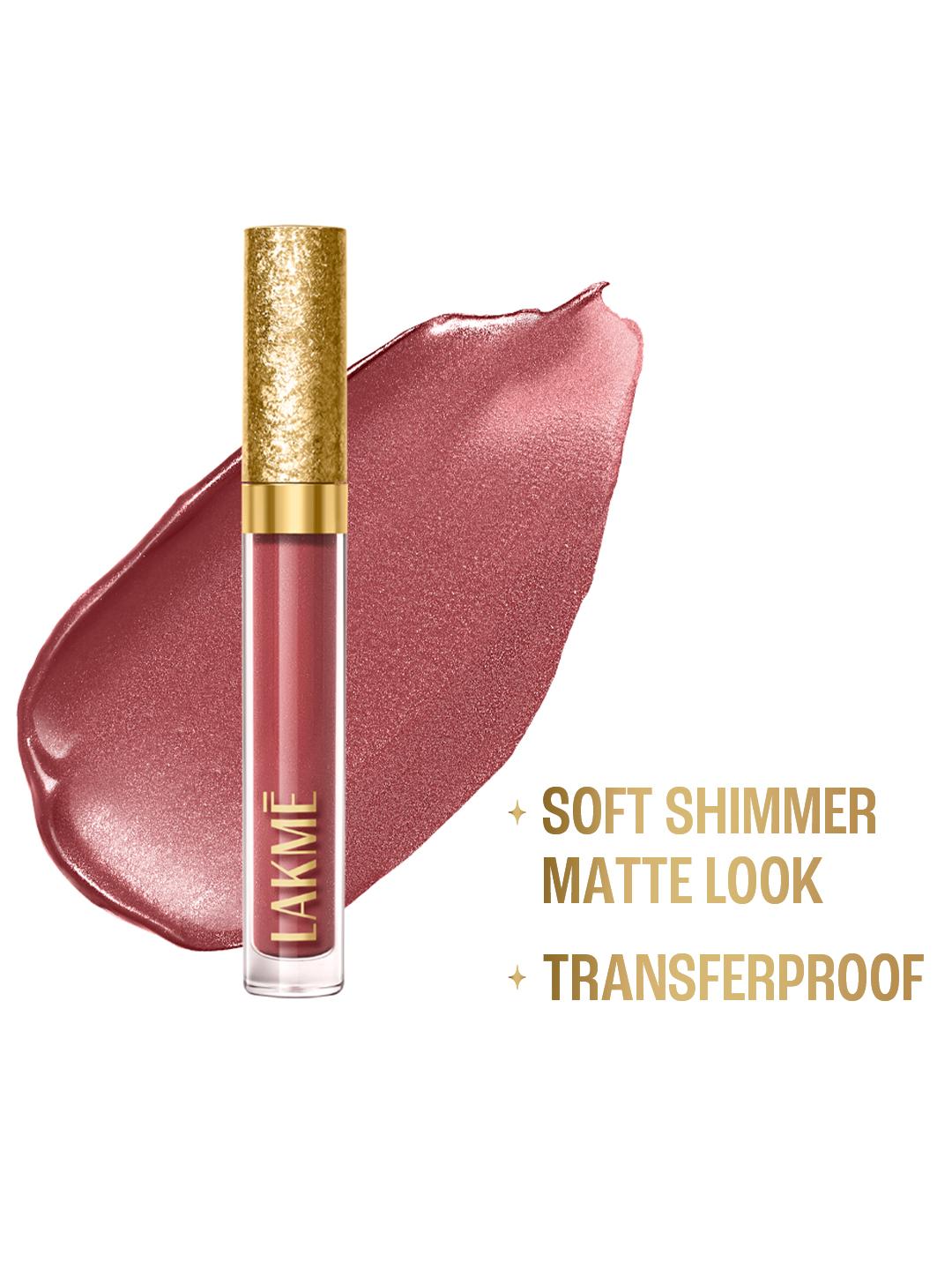 Buy Lakme Be Jewel Shimmer Matte Finish Lip Liquid 3.5ml Pink Topaz 201 - - Personal Care for Women