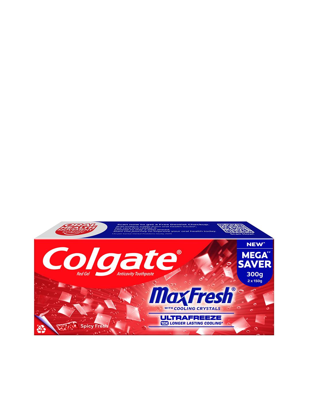 Buy Colgate 2Pcs MaxFresh Red Gel Toothpaste Mega Saver Pack With ...