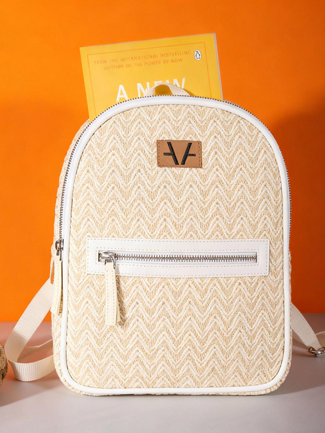 Buy Avake Lightweight Raffia Vegan Leather Mini Backpack - Backpacks ...