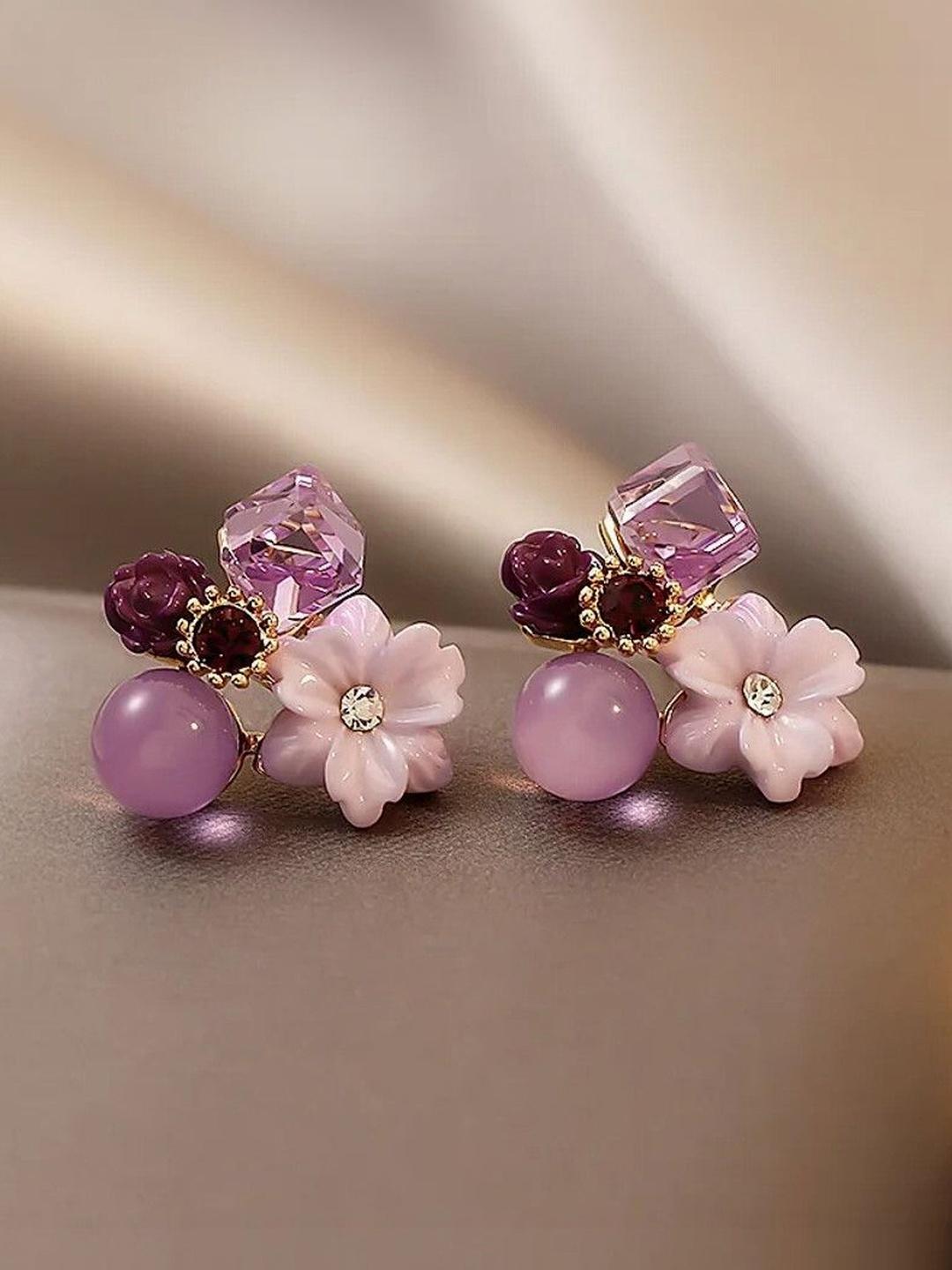 Buy Samridhi DC Floral Studs Earrings -  - Accessories for Women