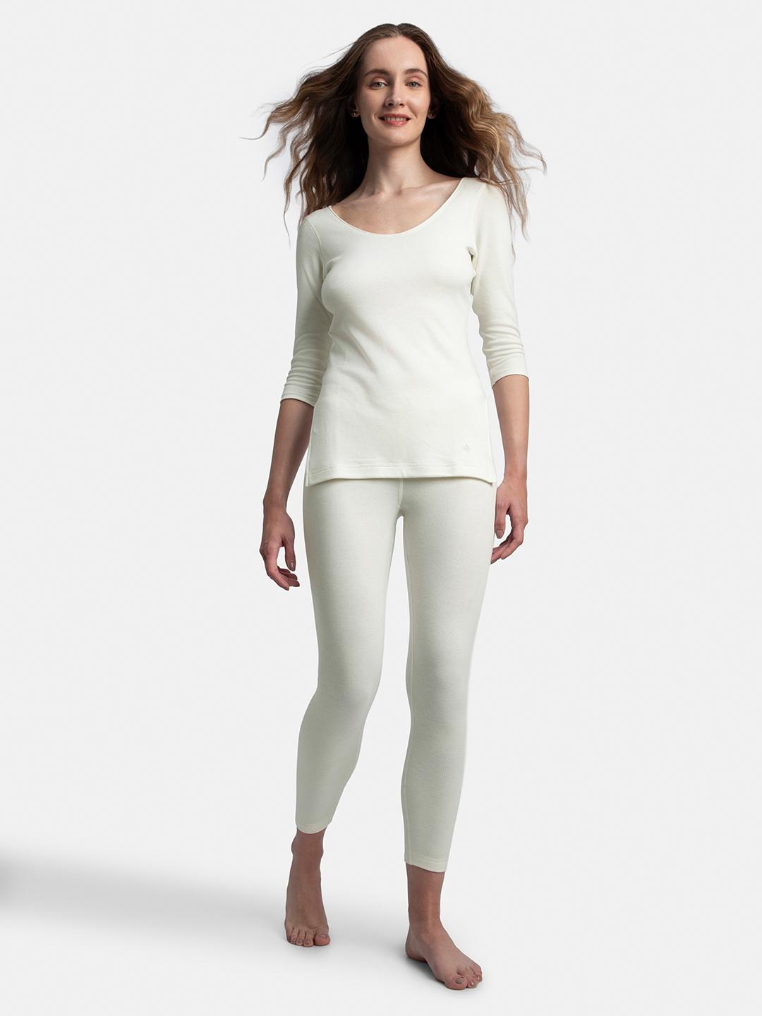 Buy Jockey Super Combed Cotton Brushed Fabric Thermal Leggings With StayWarm Technology 2544 -  - Apparel for Women