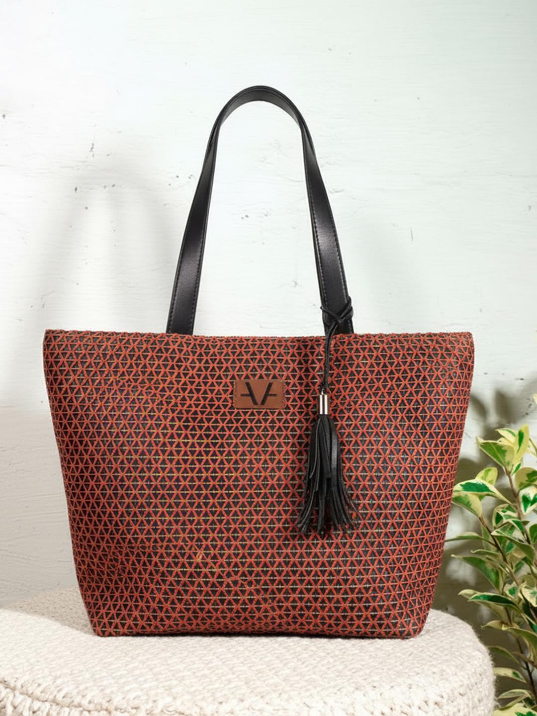 Buy Avake Lightweight Raffia Leather Vegan Tote Bag - Handbags for ...