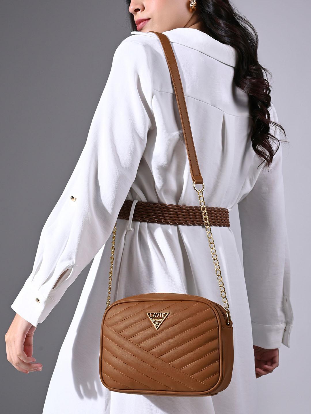 Buy LAVIE Signature Dallas Quilted Synthetic Leather Structured Sling Bag -  - Accessories for Women