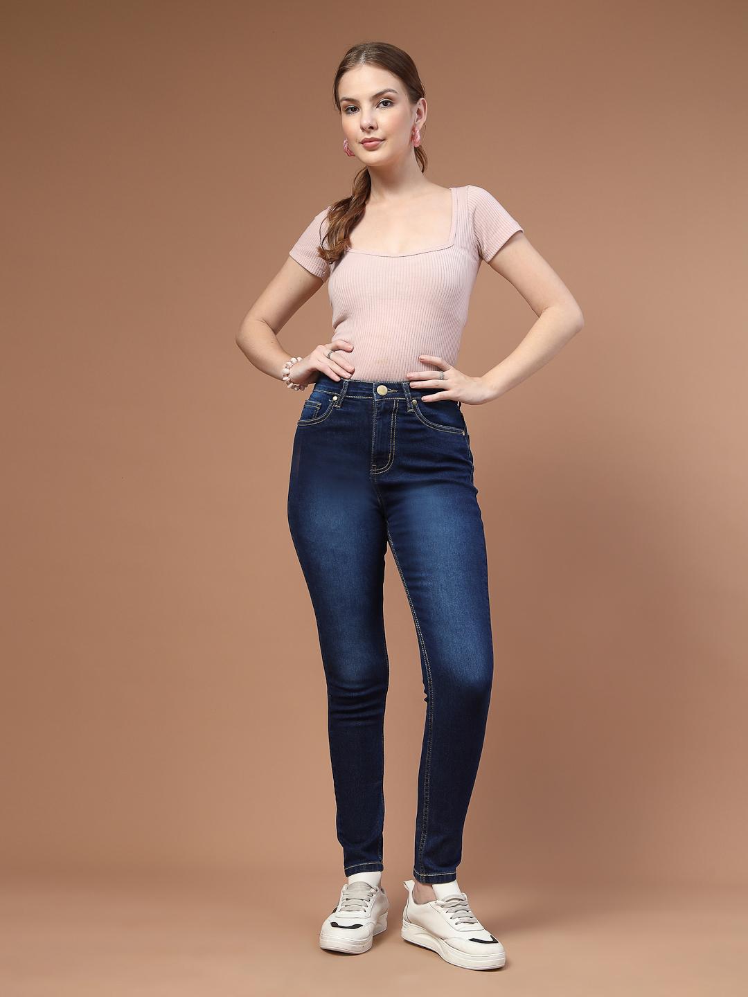 Style Quotient Women Body Slim Fit High-Rise Stretchable Jeans