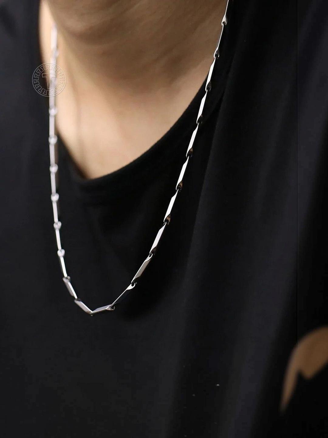 Buy RV Jewels Men Silver Plated Chain -  - Accessories for Men