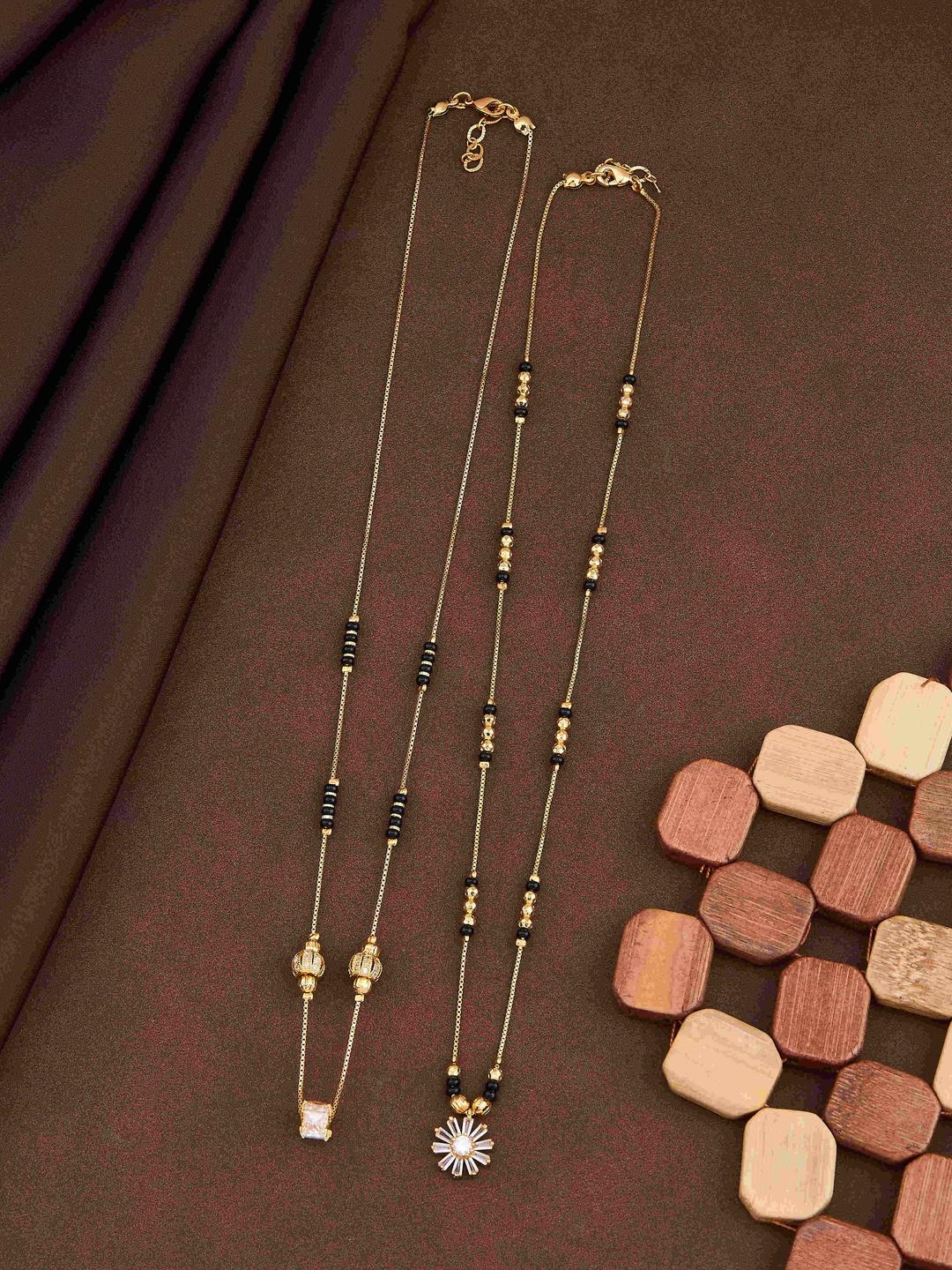 Buy Jueri Set Of 2 Beaded Mangalsutra -  - Accessories for Women