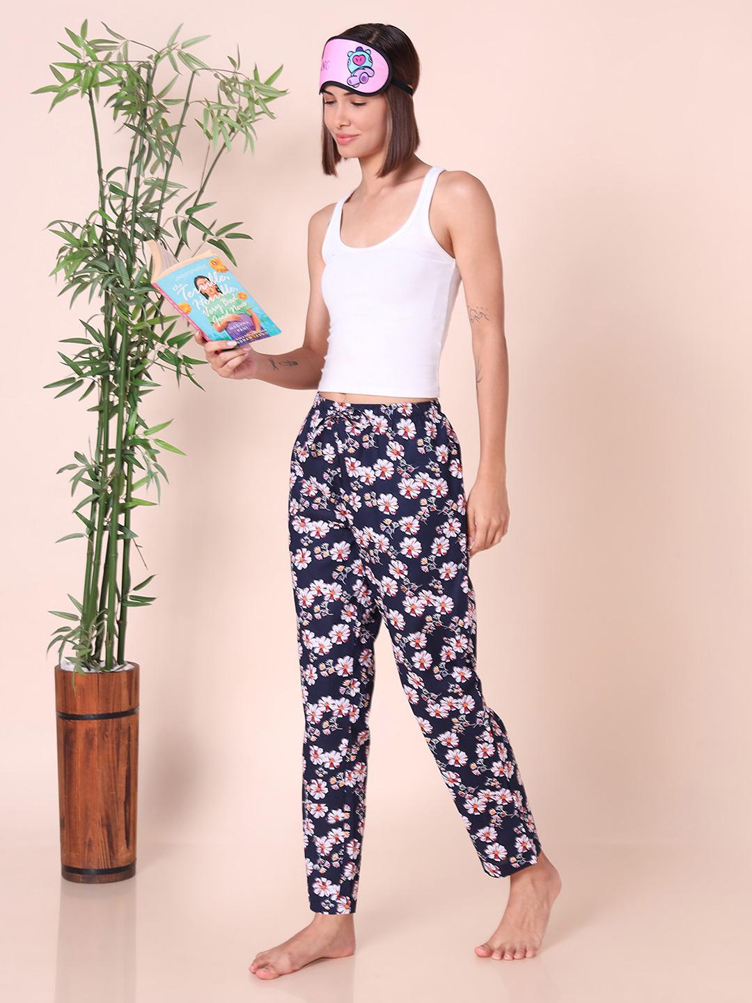 Buy URBAN SCOTTISH Women Printed Pure Cotton Lounge Pants -  - Apparel for Women