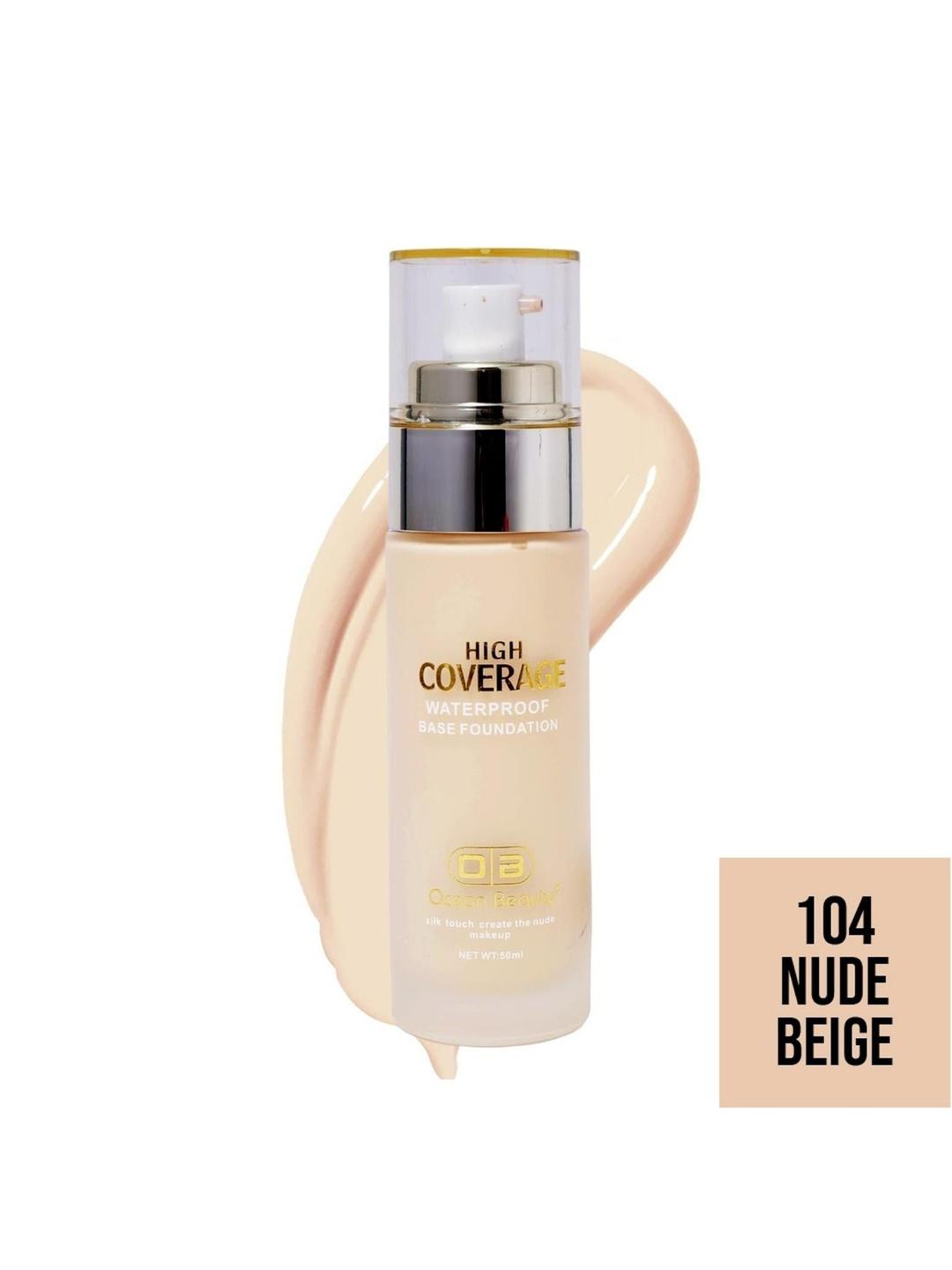 Buy OB Ocean Beauty High Coverage Waterproof Base Liquid Foundation 50 ...