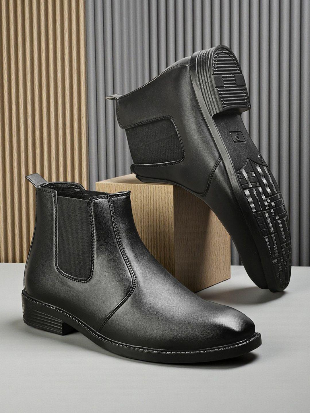 Buy HERE&NOW Men Block Heeled Chelsea Boots -  - Footwear for Men