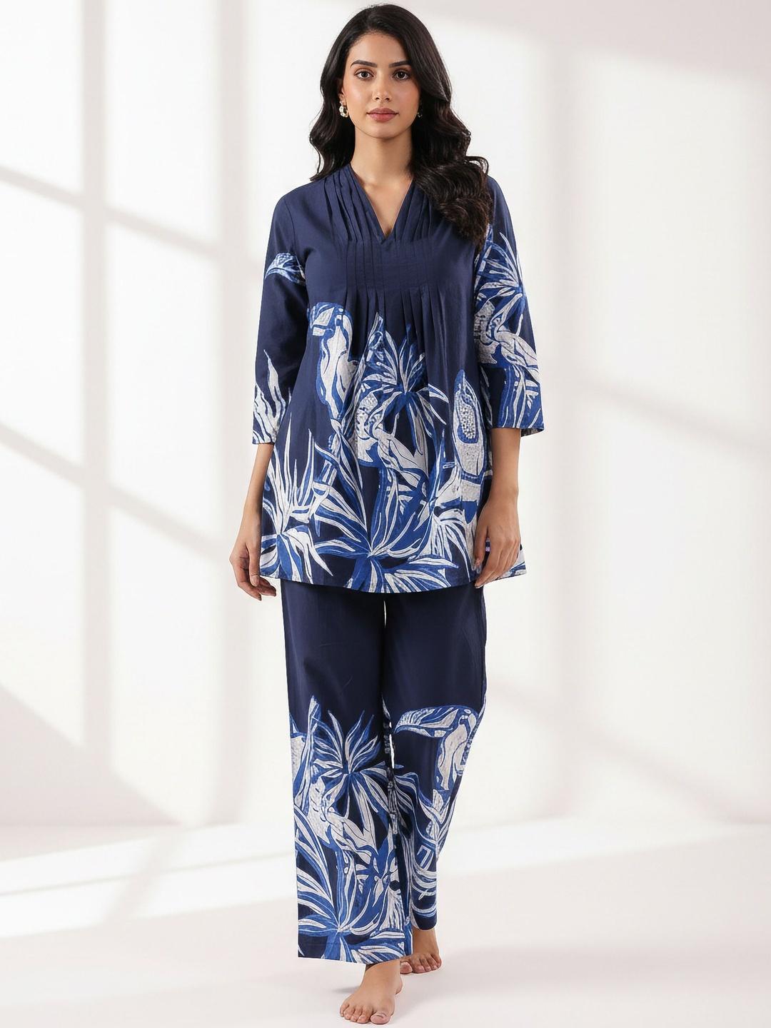 Buy Kirrin Women Printed Tunic With Trousers - - Apparel for Women