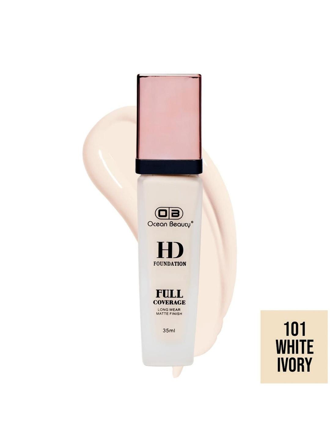 Buy OB Ocean Beauty HD Waterproof Base Liquid Foundation 35 Ml White ...
