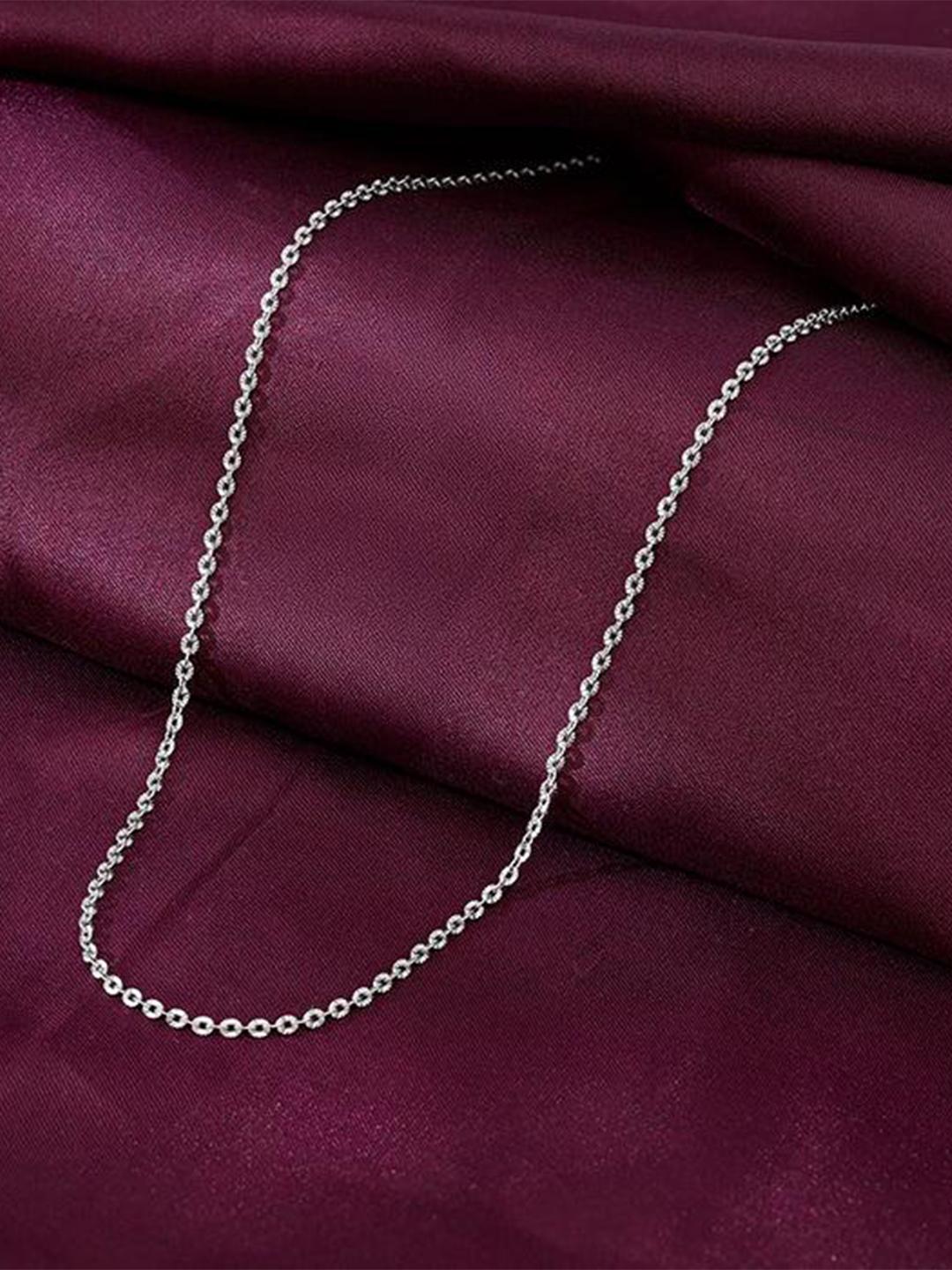 Giva Chain Buy GIVA Silver Rhodium Plated Handcrafted Chain - Necklace And Chains ...