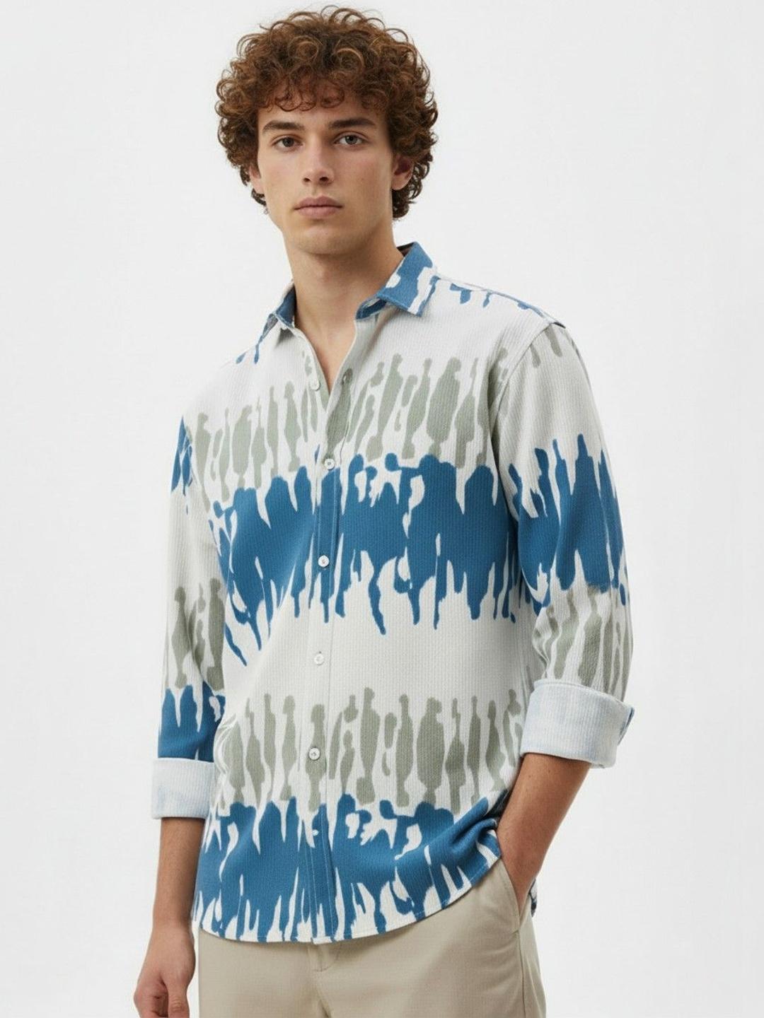 glitchez Men Standard Printed Casual Shirt
