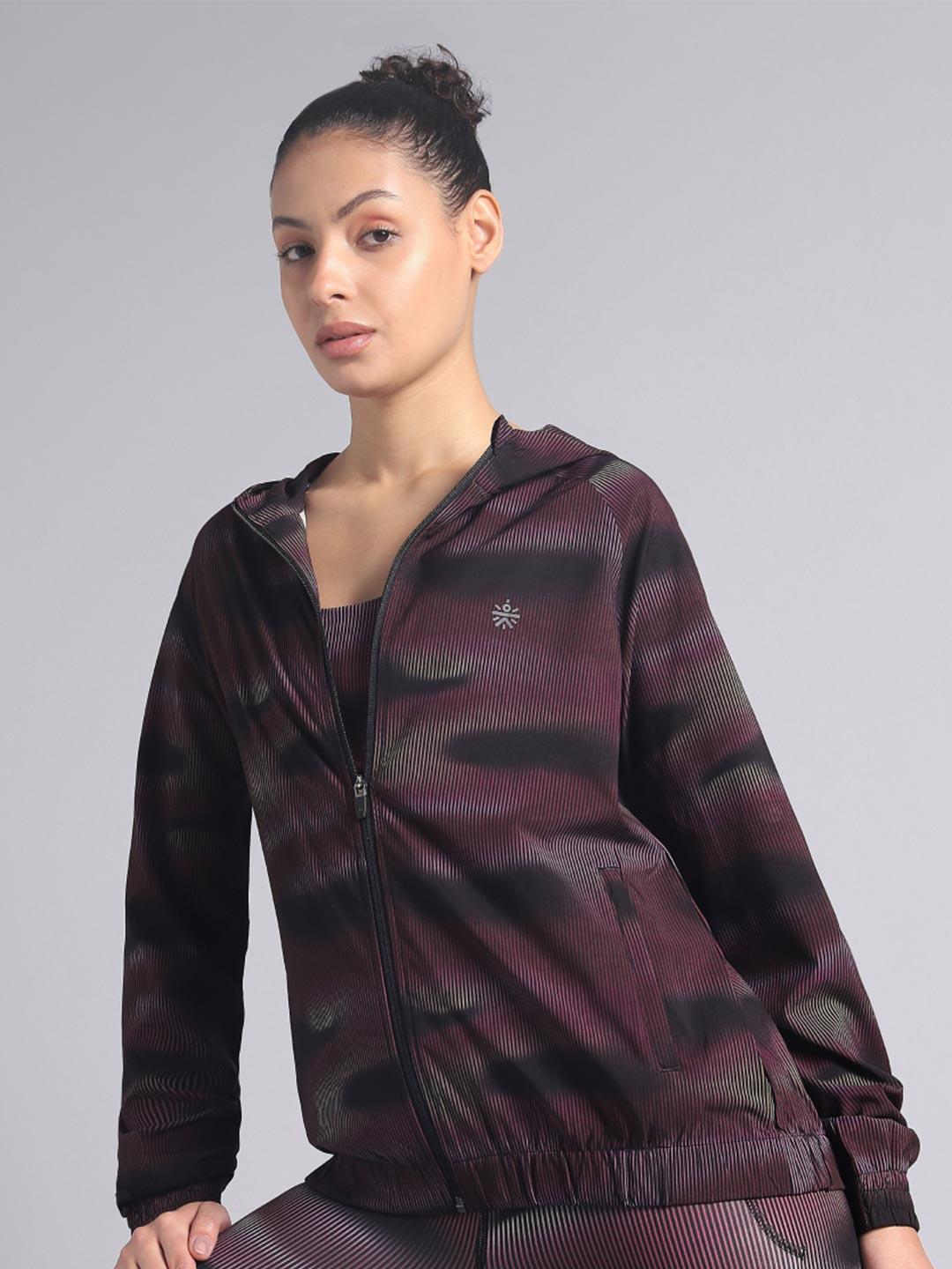 Women Energy Map All Over Print Lightweight Jacket