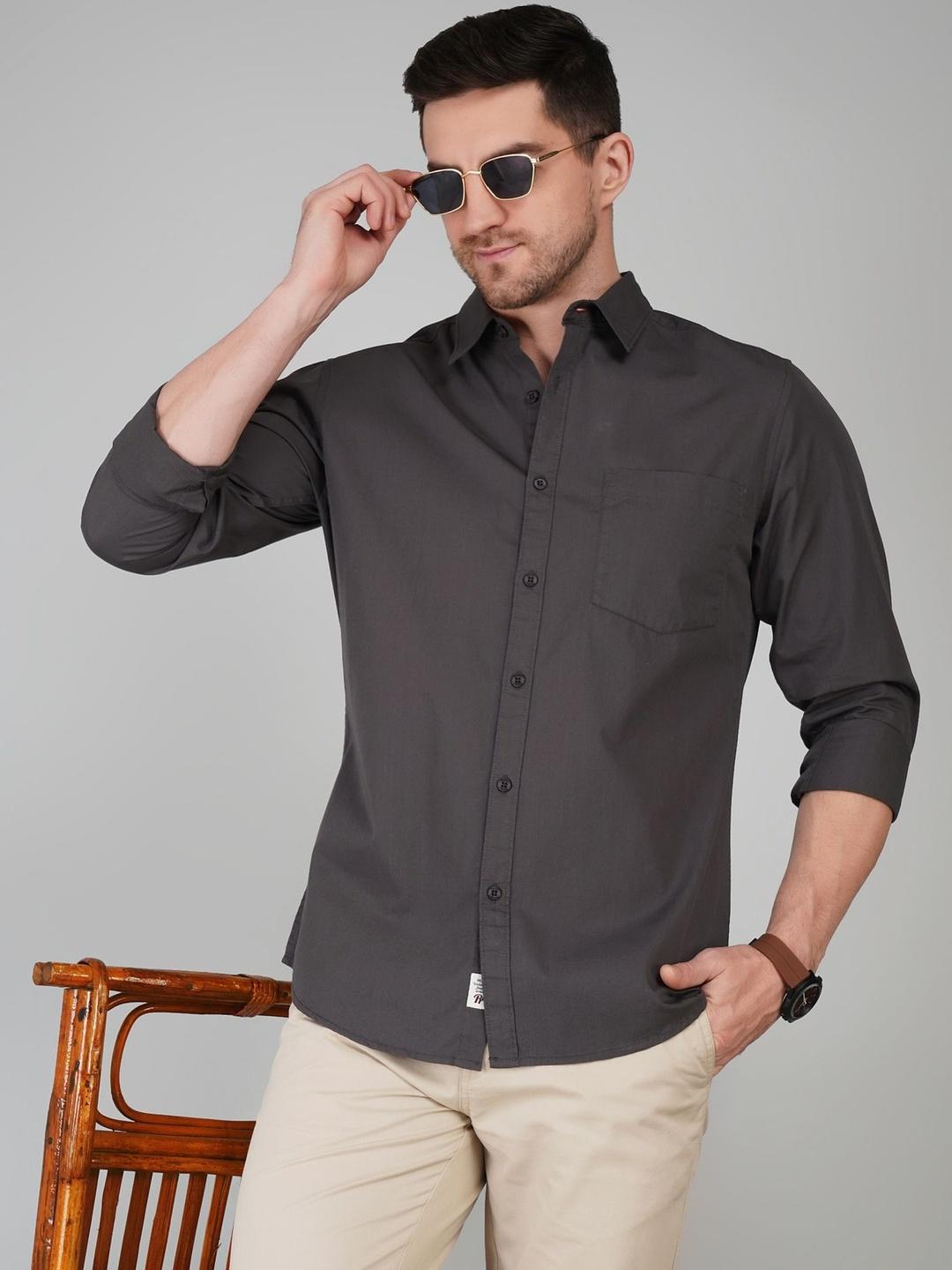 The Roadster Lifestyle Co Cotton Spread Collar Shirts