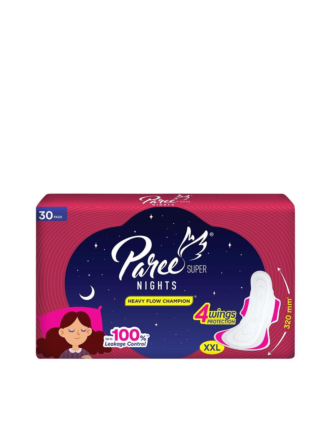 Buy Paree Double Feathers Nights Heavy Flow Champion XXL Sanitary Pads 30 Pads - - Personal Care for Women