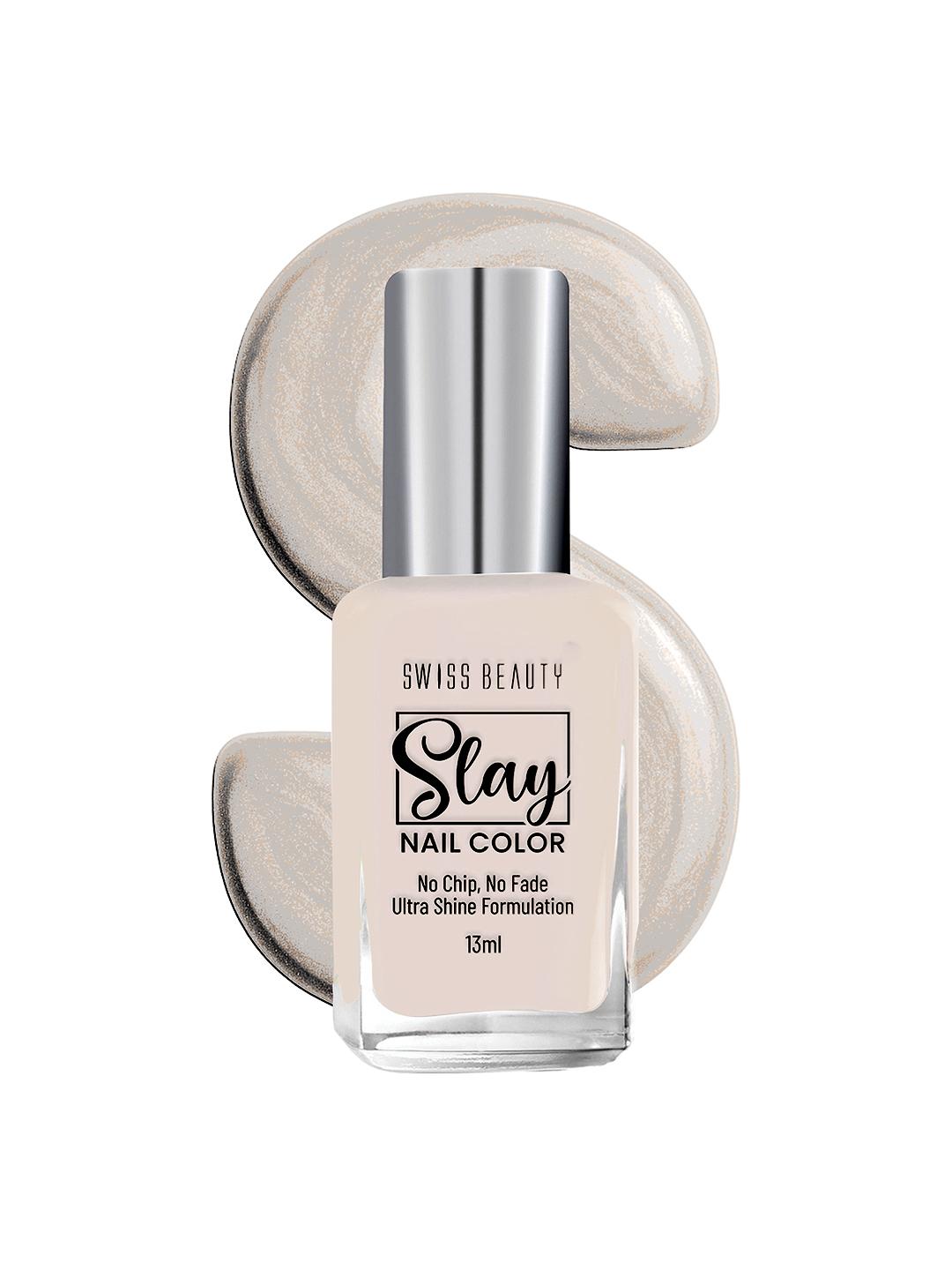 Buy SWISS BEAUTY Slay Glossy & Long Lasting Nail Colour 13 Ml   Shimmer Clay -  - Personal Care for Women