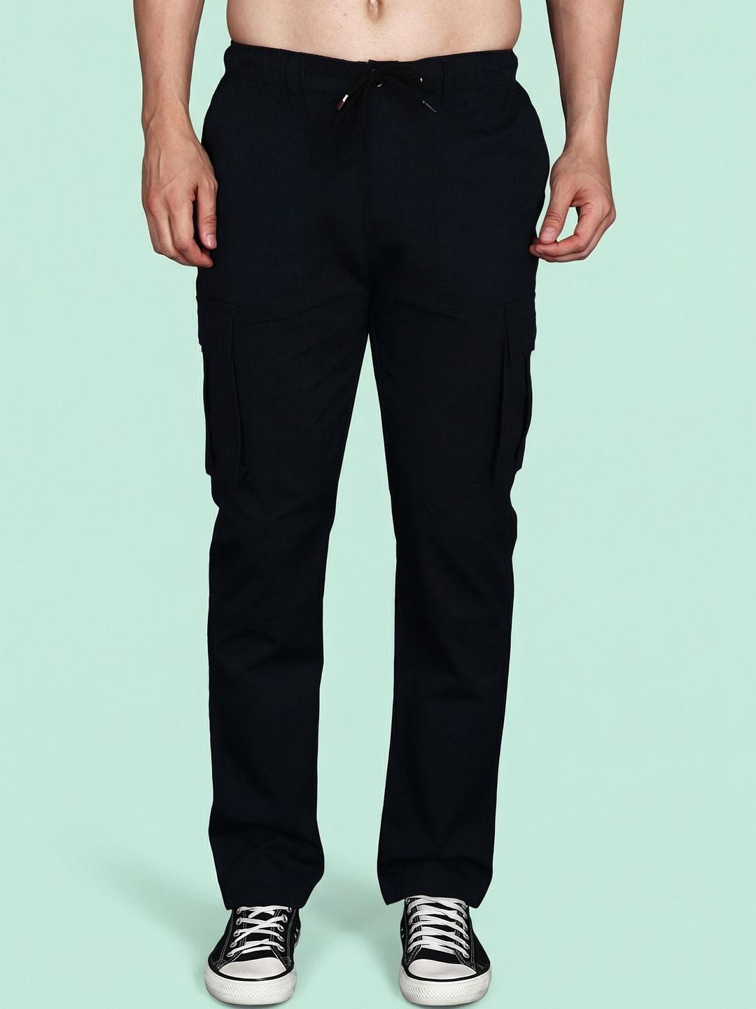 Buy HAUWER Men Relaxed Easy Wash Cargos Trousers - Trousers for Men ...