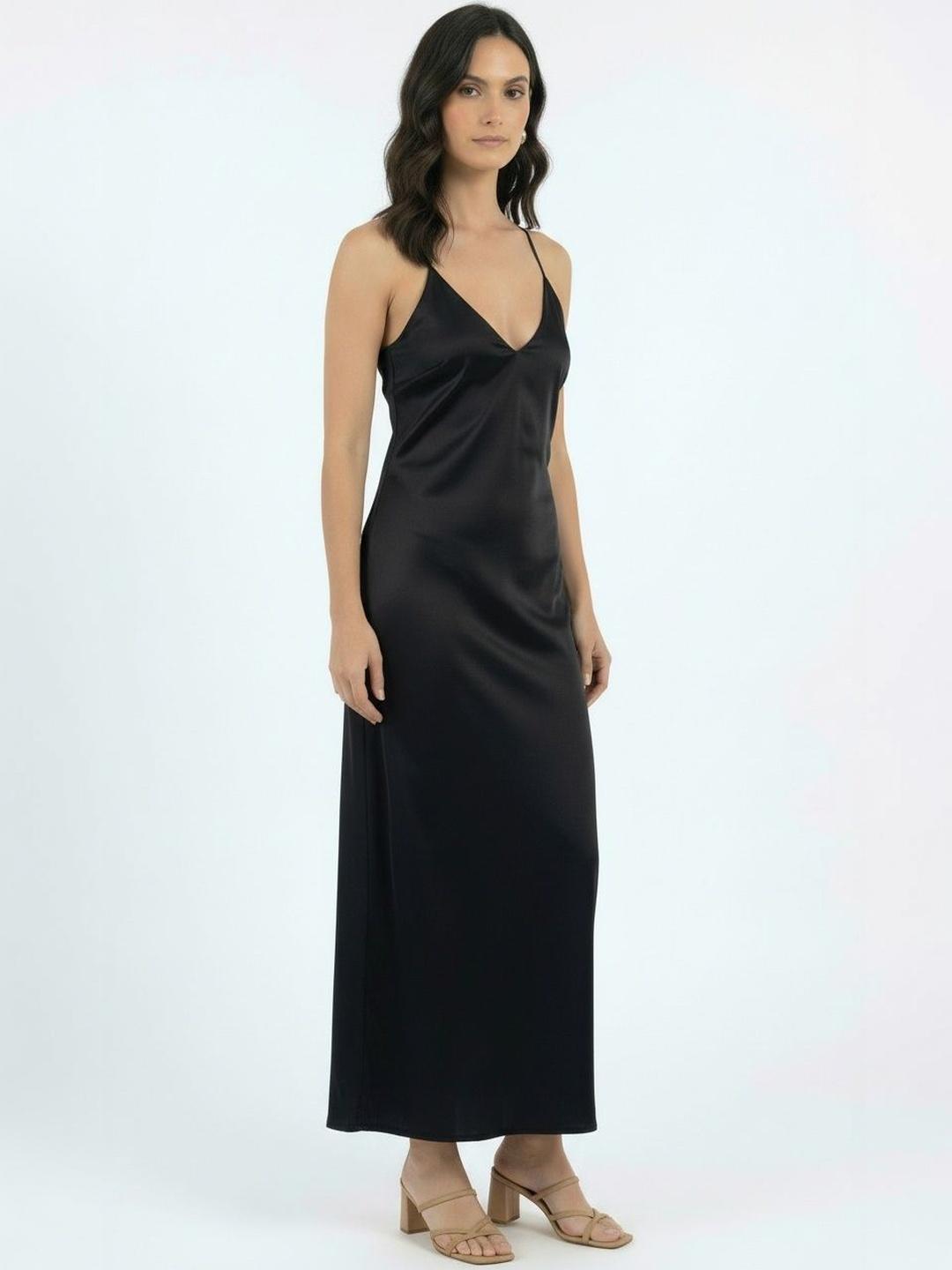 Buy COLOR CAPITAL Satin Maxi Dress -  - Apparel for Women