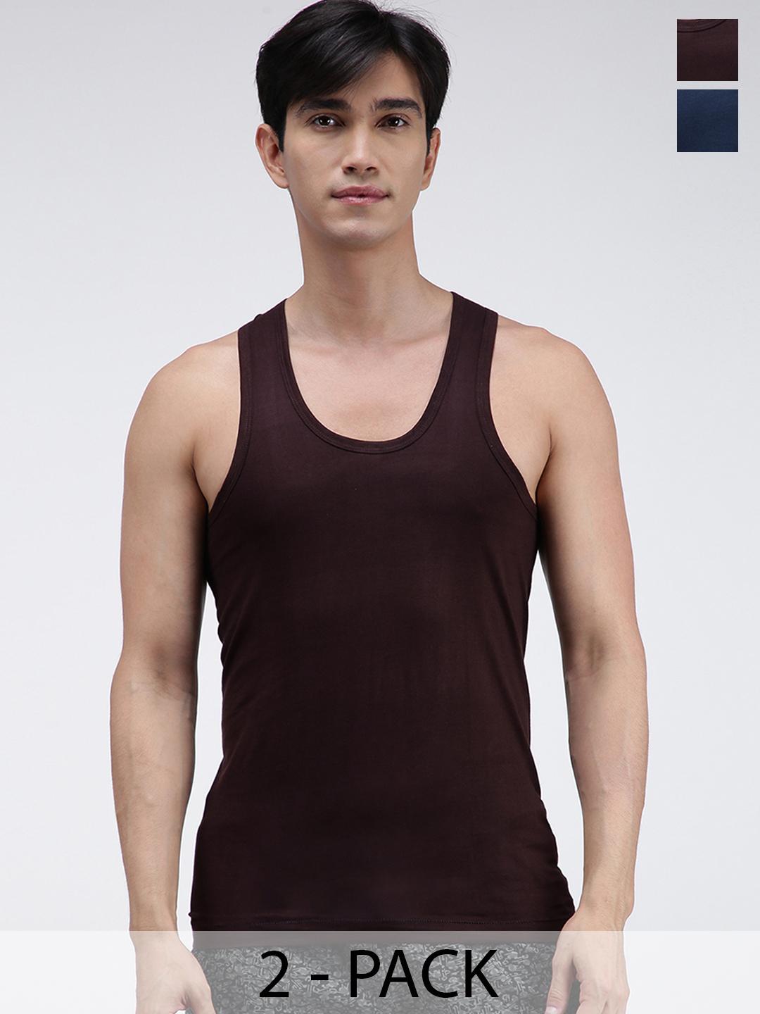 Buy AMUL COMFY Pack Of 2 Pure Cotton Undershirt Innerwear Vests AC ...