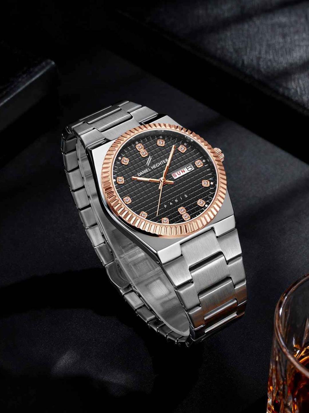 Buy Daniel Hechter Men Textured Dial & Bracelet Style Straps Analogue Watch DHM1027 11 - - Accessories for Men