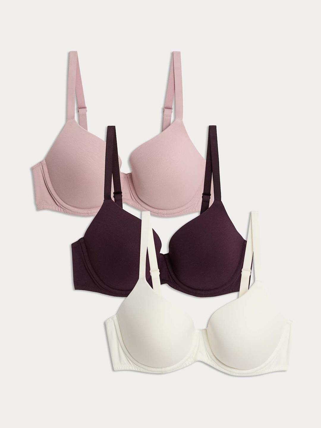 Buy Marks & Spencer 3pk Wired Full Cup T Shirt Bras - - Apparel for Women