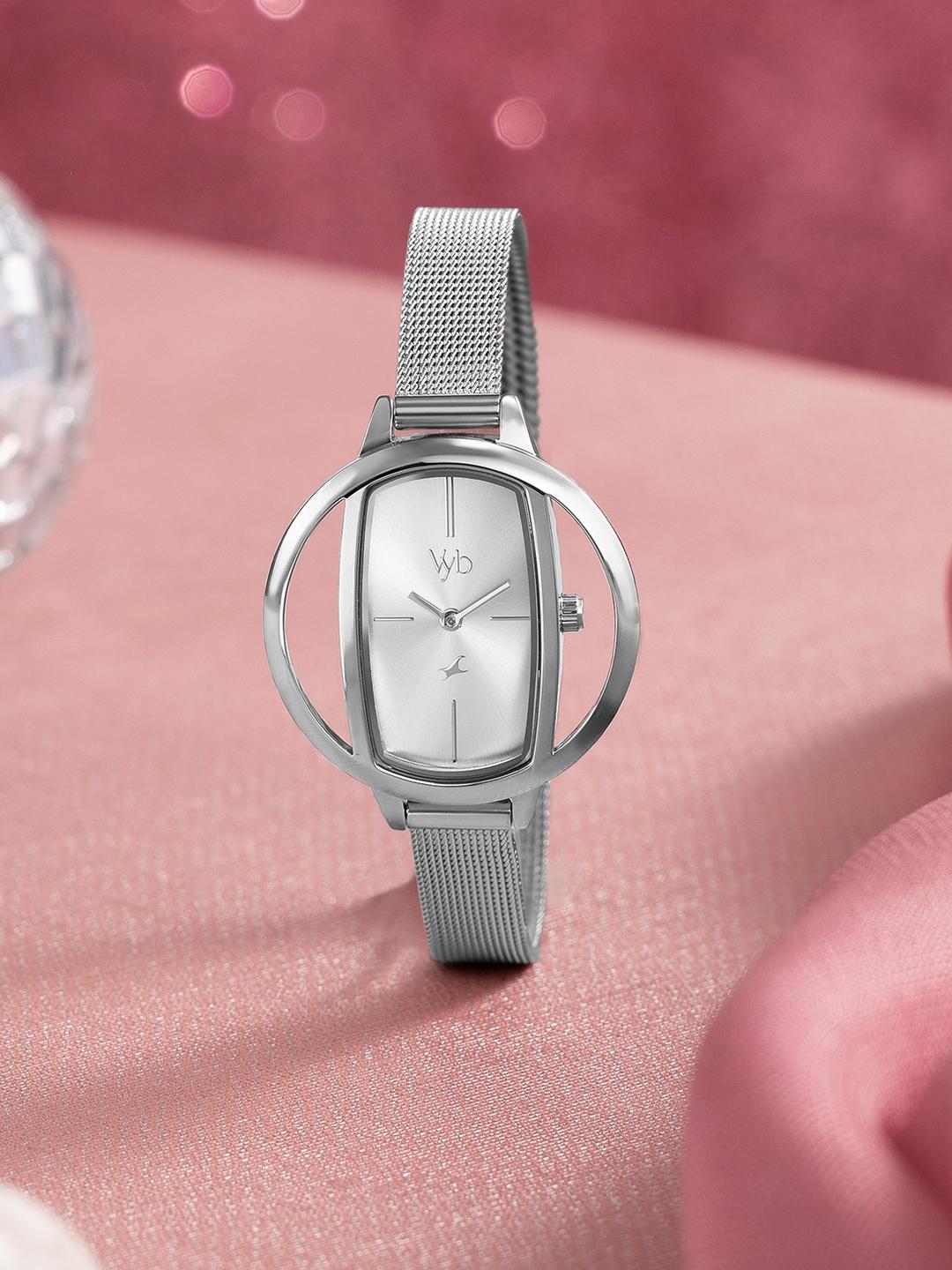 Buy Fastrack Vyb Charmer Quartz SilverDial Analog Watch For Women   FV60037SM02W -  - Accessories for Women