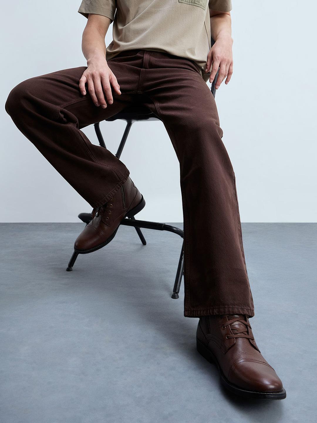 Flying Machine Men Relaxed Fit Mid-Rise Jeans