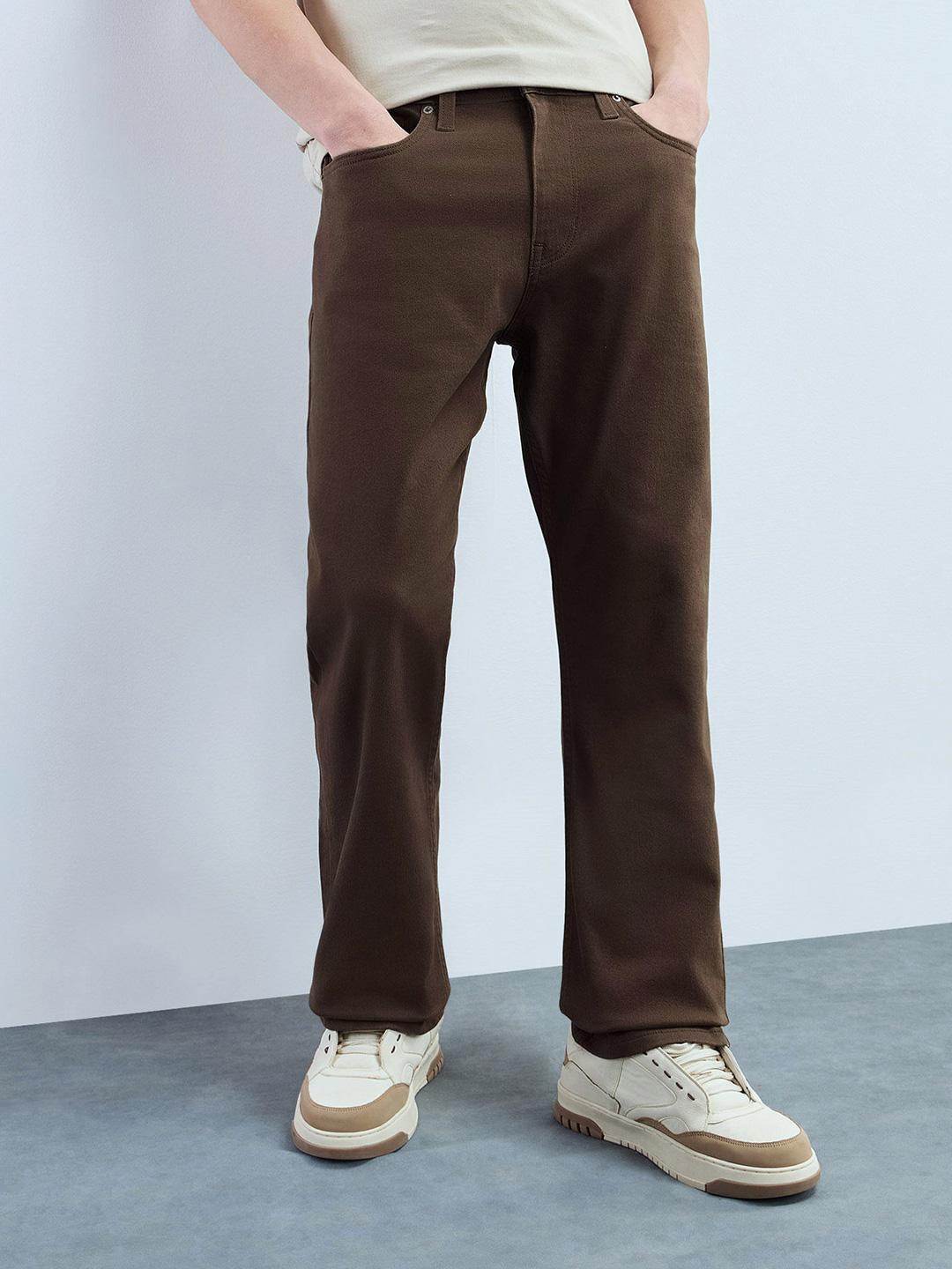 Flying Machine Men Straight Fit Mid-Rise Stretchable Jeans