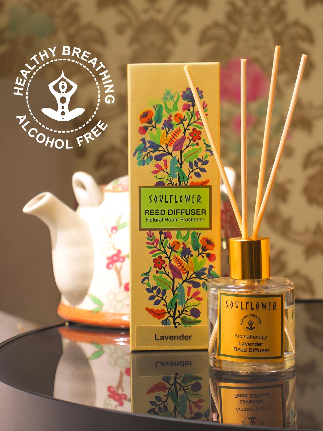 Buy Soulflower Yellow Lavender Reed Diffuser 50 Ml - Aroma Oil ...
