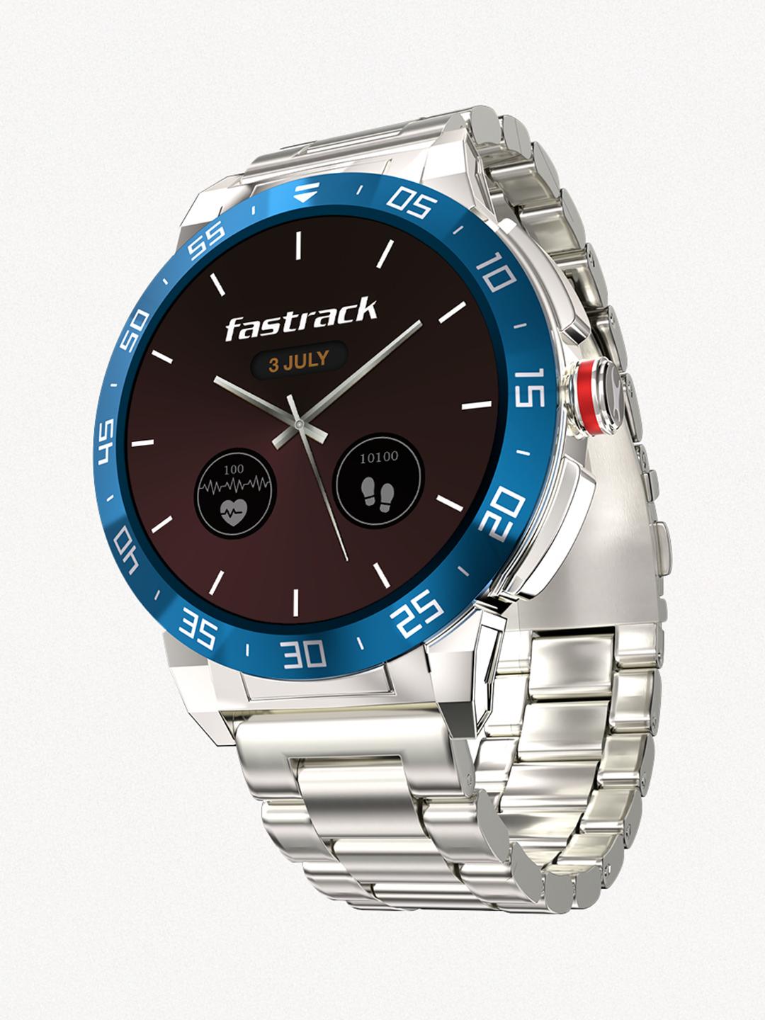 Buy Fastrack Magnus FX3 1.46 Inch Premium Metal Design IP68 SOS AI Voice Assistant Smartwatch -  - Accessories for Unisex