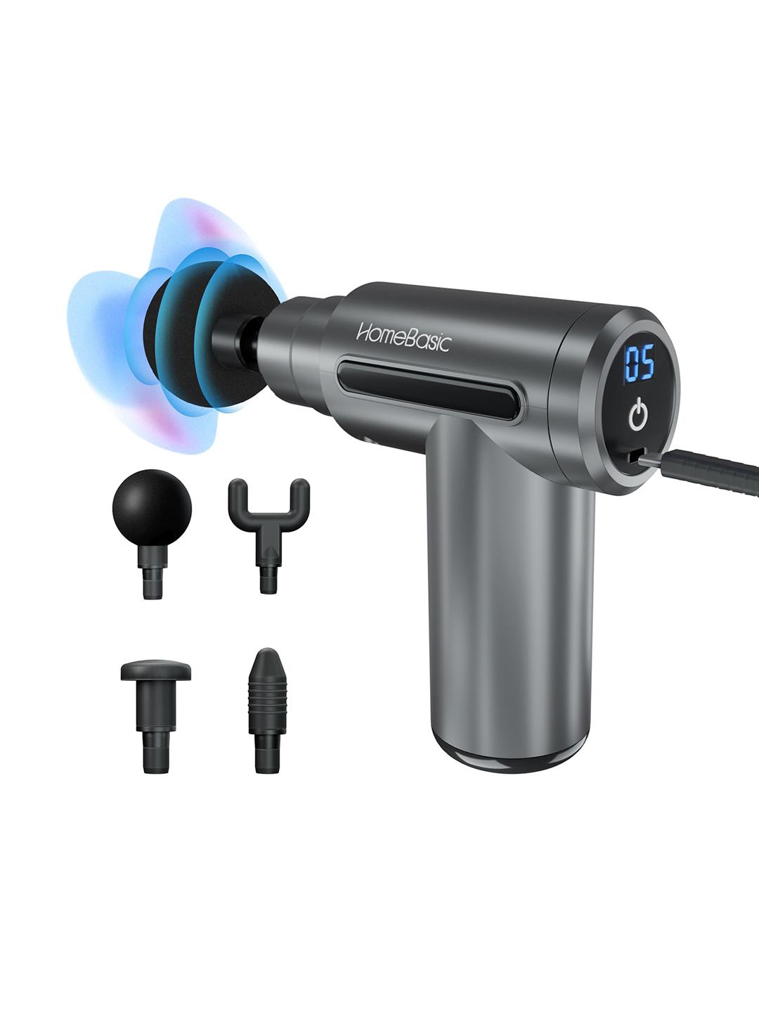 Buy HOMEBASIC Muscle Mate 4 Heads, 6 Speeds 3600mAh Battery USB C Gun Massager - - Personal Care for Unisex