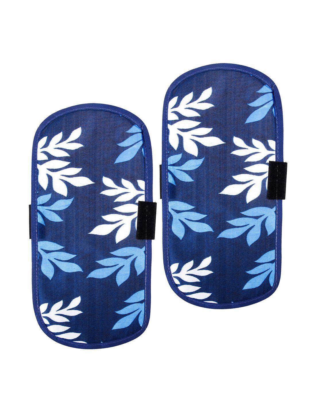 Buy Kuber Industries Blue & White 2 Pieces Floral Printed Fridge Handle Covers - - Home for Unisex