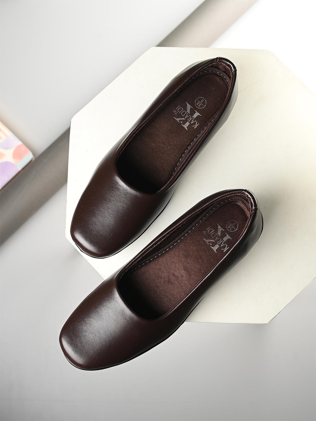 Buy KARADDI Brown Comfortable & Lightweight Ballerinas -  - Footwear for Women