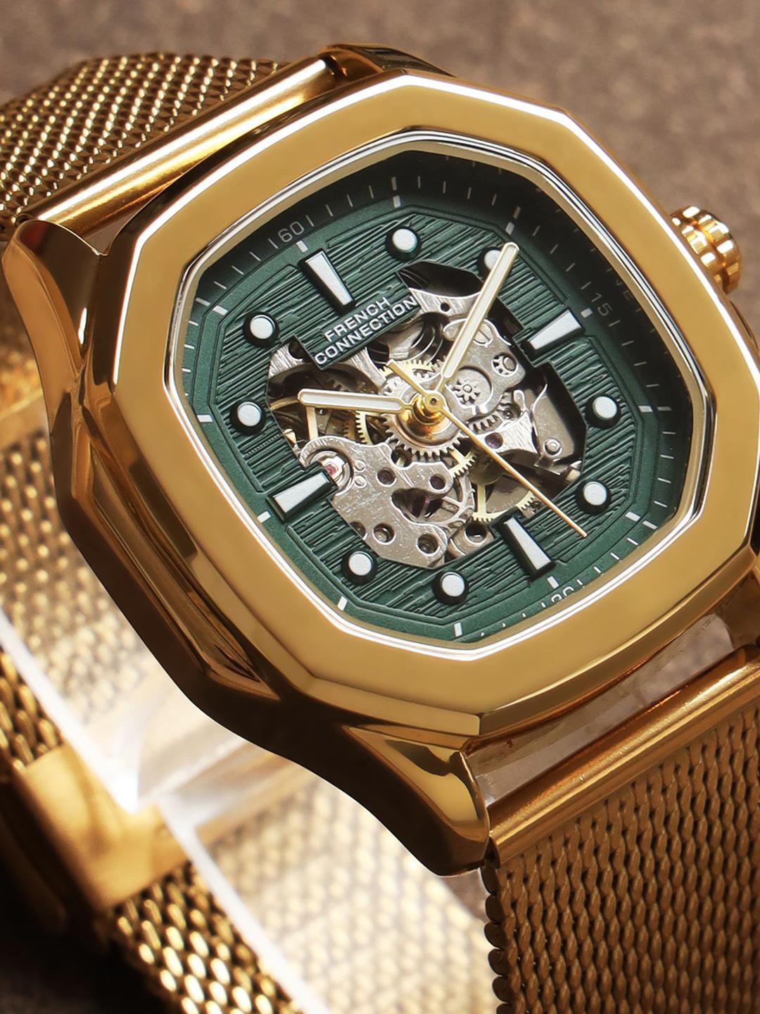 Buy French Connection Men Embellished Dial & Stainless Steel Bracelet Straps Automatic Watch -  - Accessories for Men
