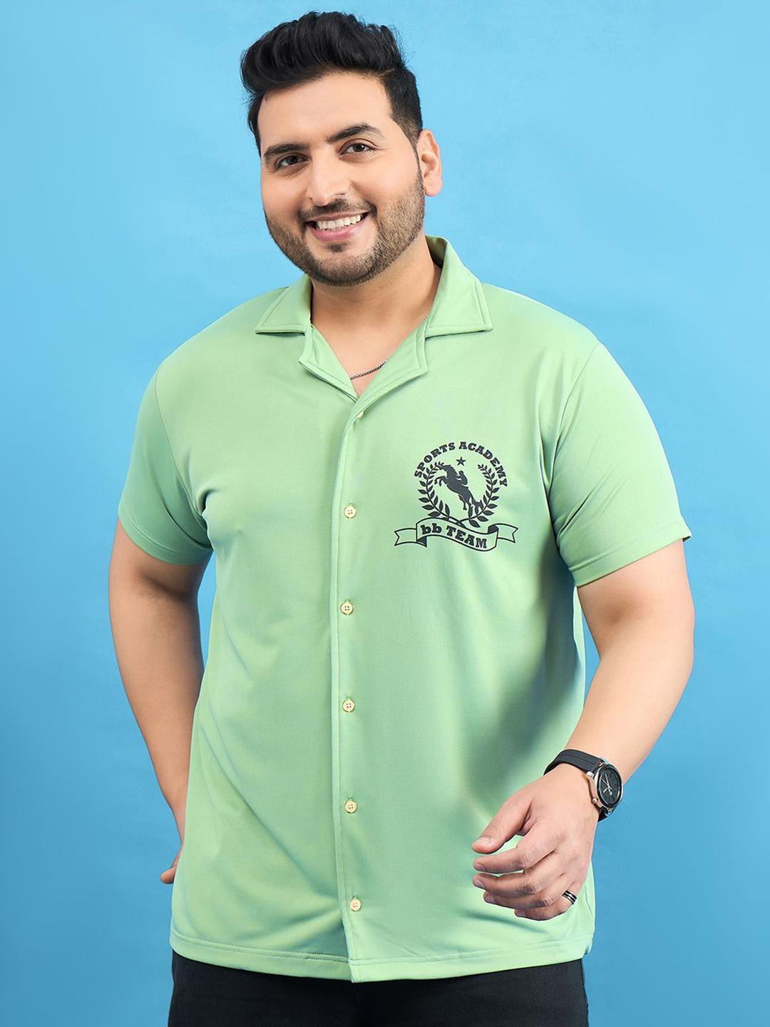 bigbanana Men Plus Size Opaque Casual Shirt