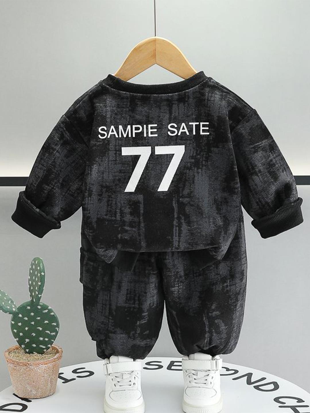 Buy StyleCast X Revolte Boys Abstract Printed Sweatshirt With Trousers -  - Apparel for Boys