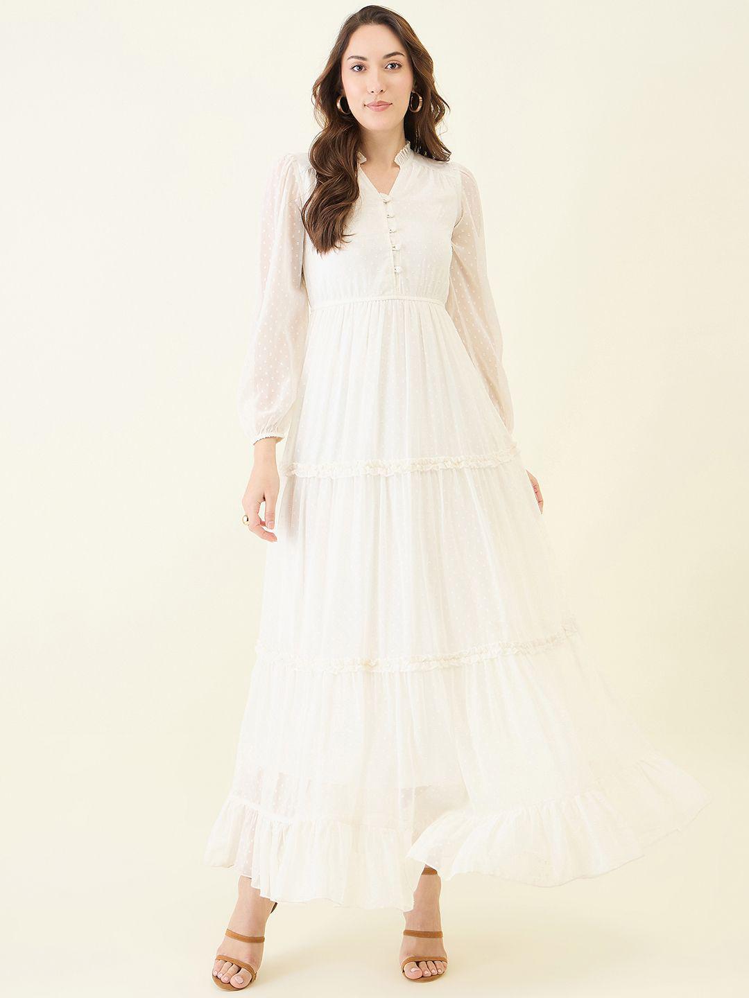 Aayu Women maxi White Dress