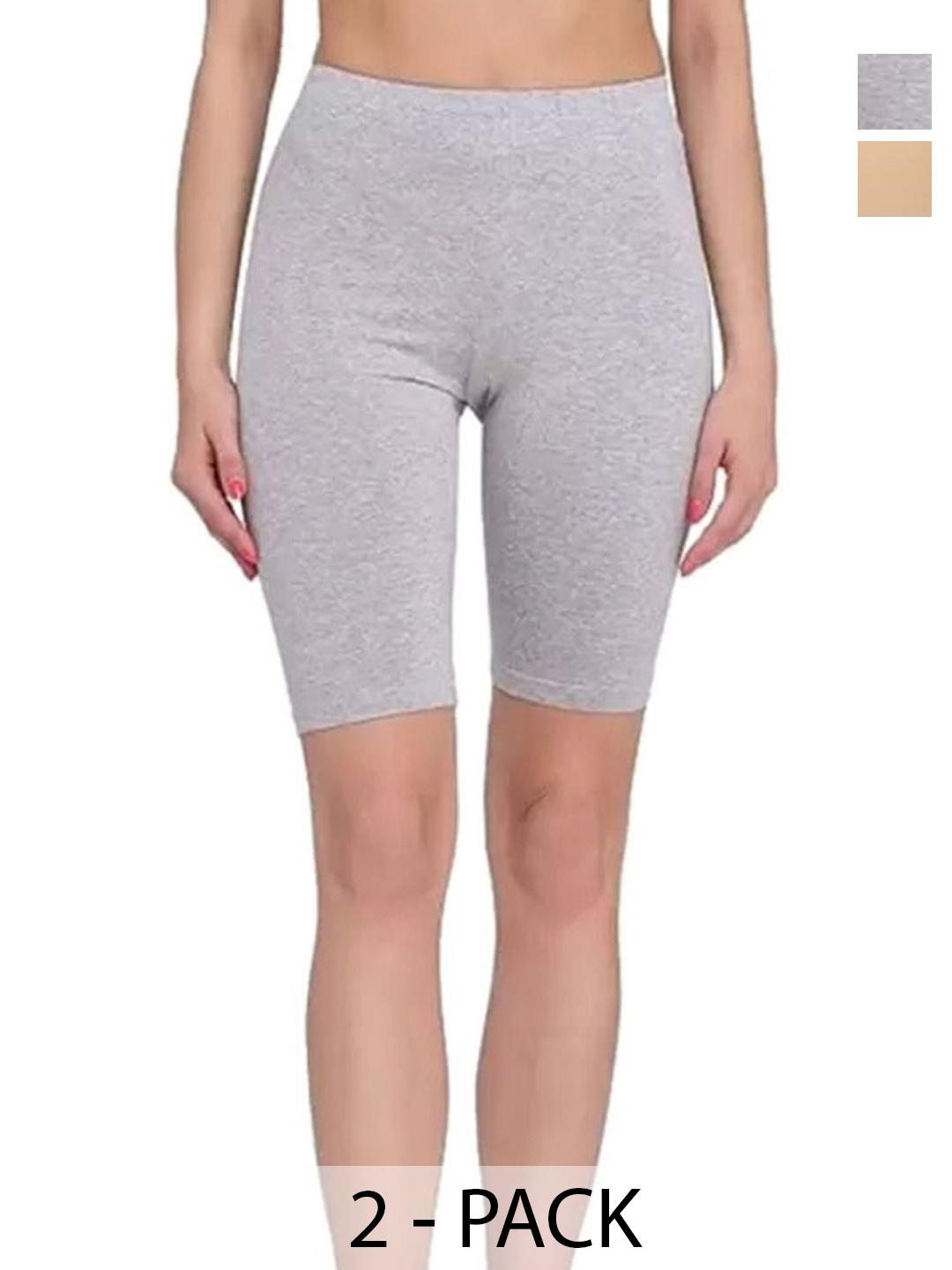 Buy Diving Deep Women Pack Of 3 Cotton Assorted Boy Shorts -  - Apparel for Women