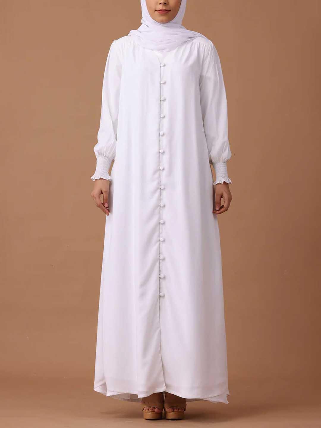 Buy Only Modest Elastic Cuff Simple Abaya - Burqas for Women 32386510 ...