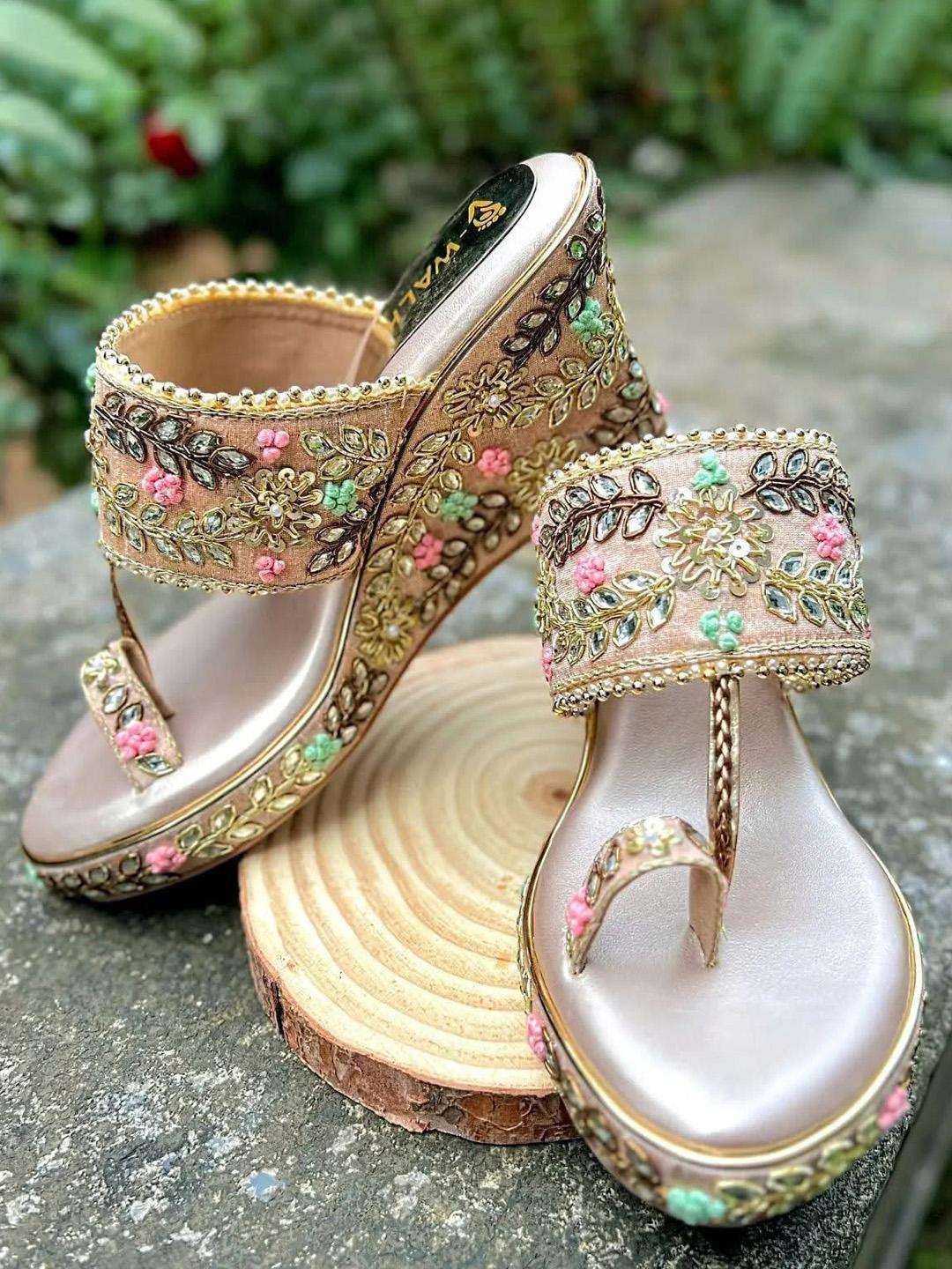 V Walk High Ripes Buy V WALK Embellished Party Wedge Sandals - Heels for Women 32520753 ...