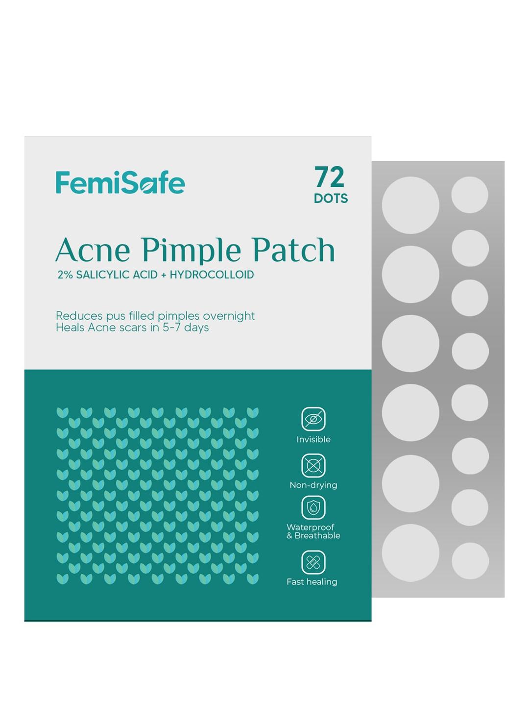 Buy FEMISAFE Acne Pimple Patch With 2% Salicylic Acid & Hydrocolloid 72 Dots - - Personal Care for Unisex