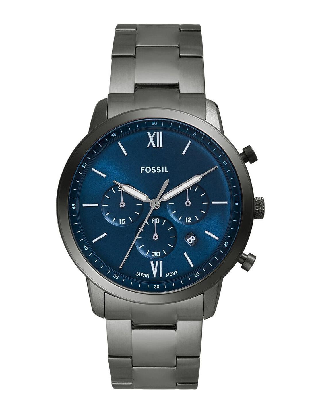 Buy Fossil Men Dial & Stainless Steel Straps Analogue Watch FS6111 - - Accessories for Men