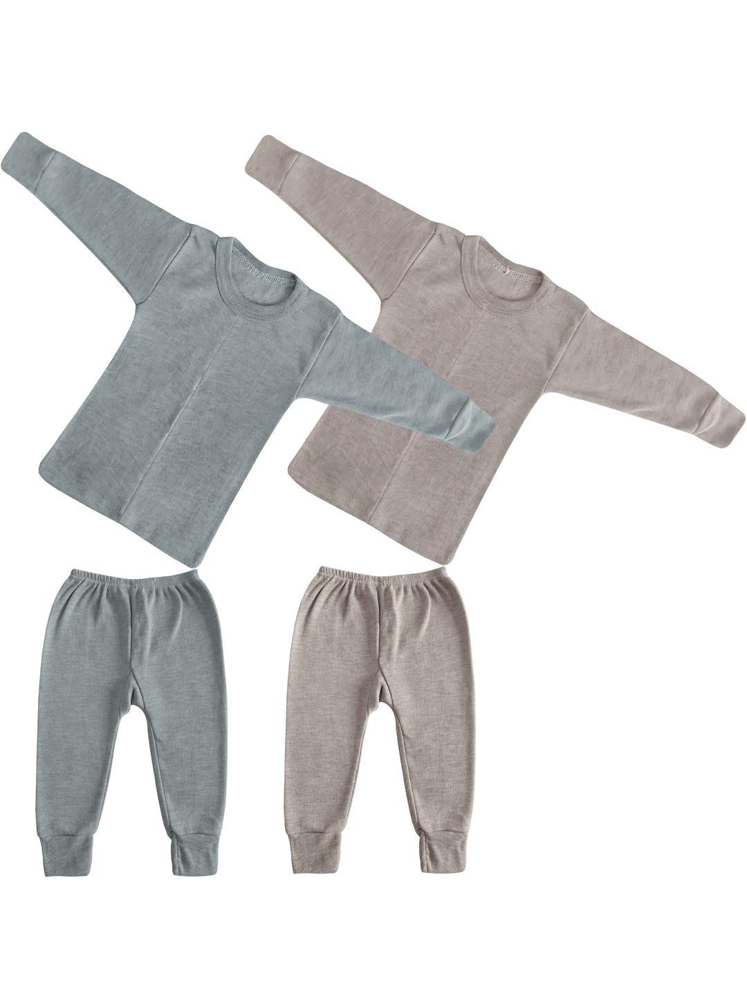 Buy Aakarshini Kids Pack Of 2 Round Neck Thermal Set -  - Apparel for Unisex Kids