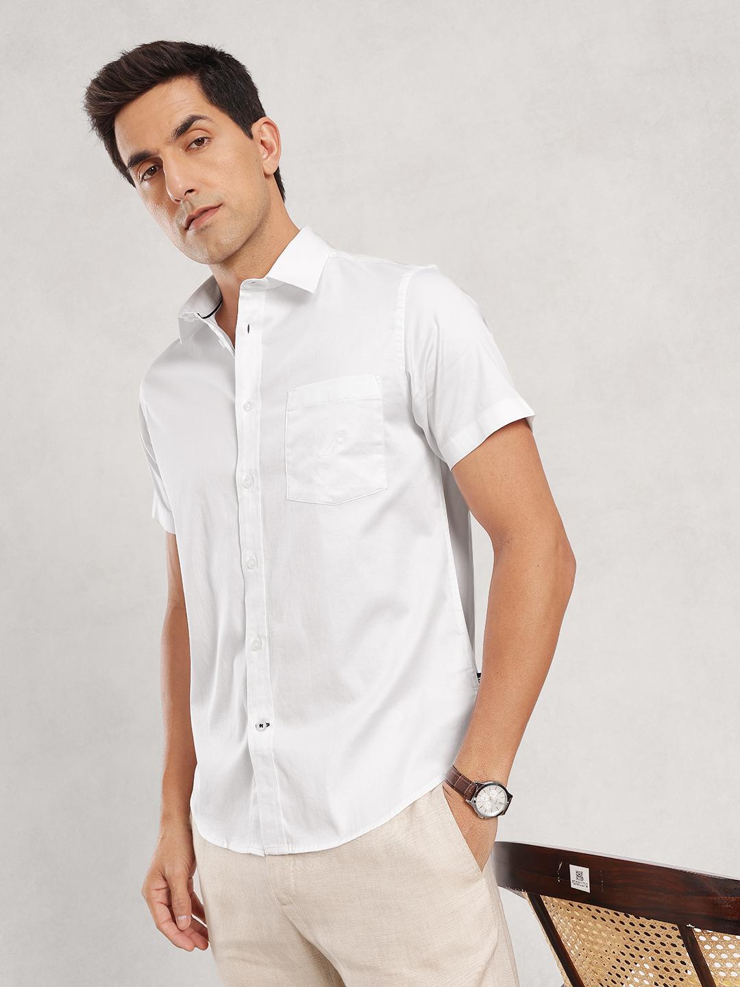 Nautica Men Premium Slim Fit Casual Shirt